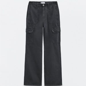 Zara high rise cargo pants